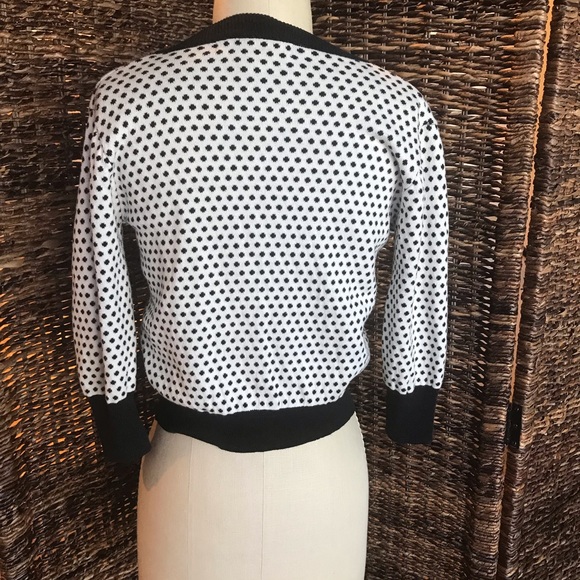 Marc Jacobs black and white polka dot cardigan - Picture 4 of 5